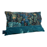 Velvet cushion 50x30 blue color