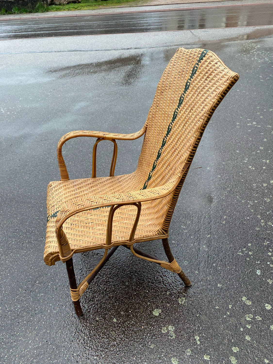 Rattan armchair
