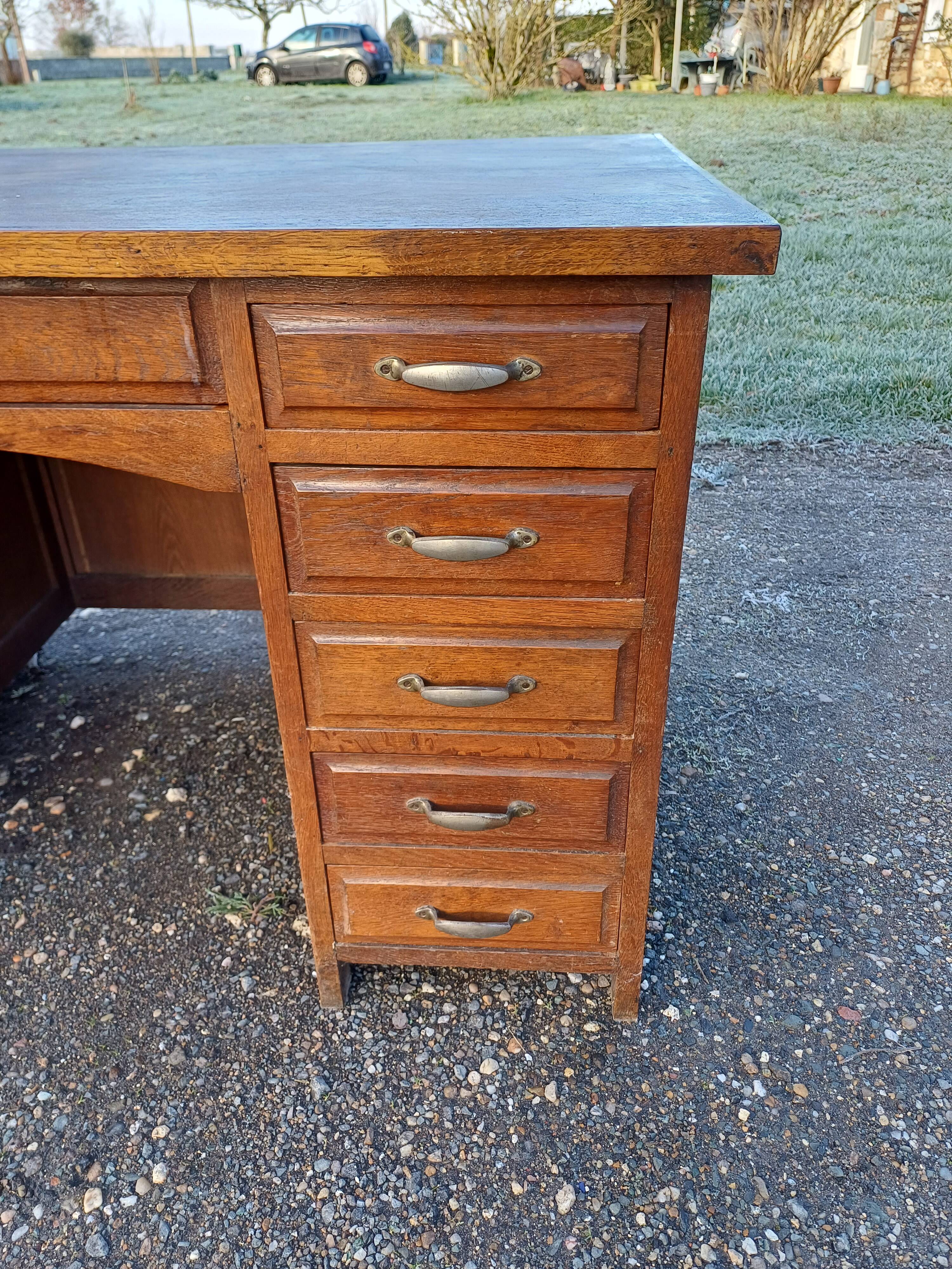 Oak Administration Desk from the 1930s