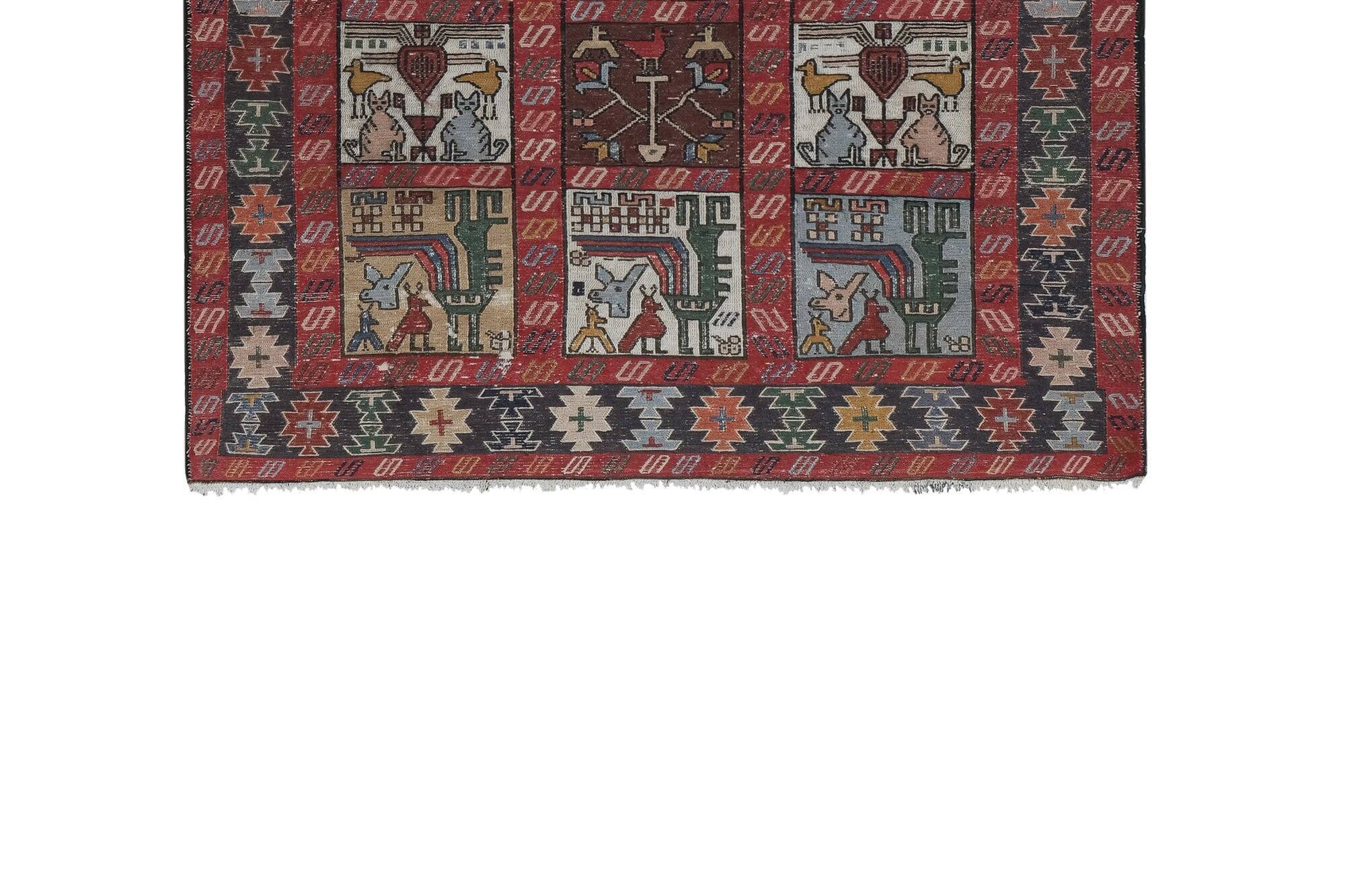 Tapis turc vintage fait main 120x185 cm