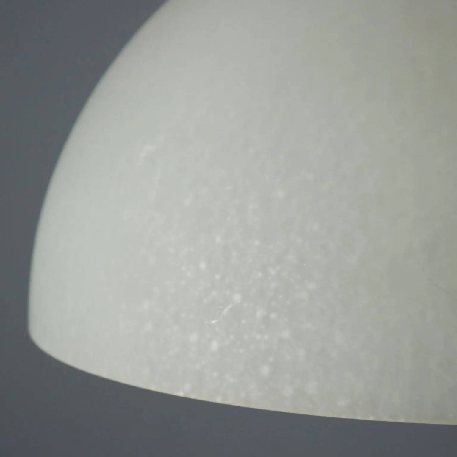 Vintage ceiling light in brushed aluminium and glass, 1960s design.