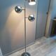 Lampadaire boules eye ball pied tulipe métal chromé