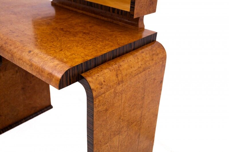 Art Deco desk with extension, Poland, 1950s. After renovation.