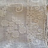 Old lace table runner 38 x 128 cm - decoration vine branch