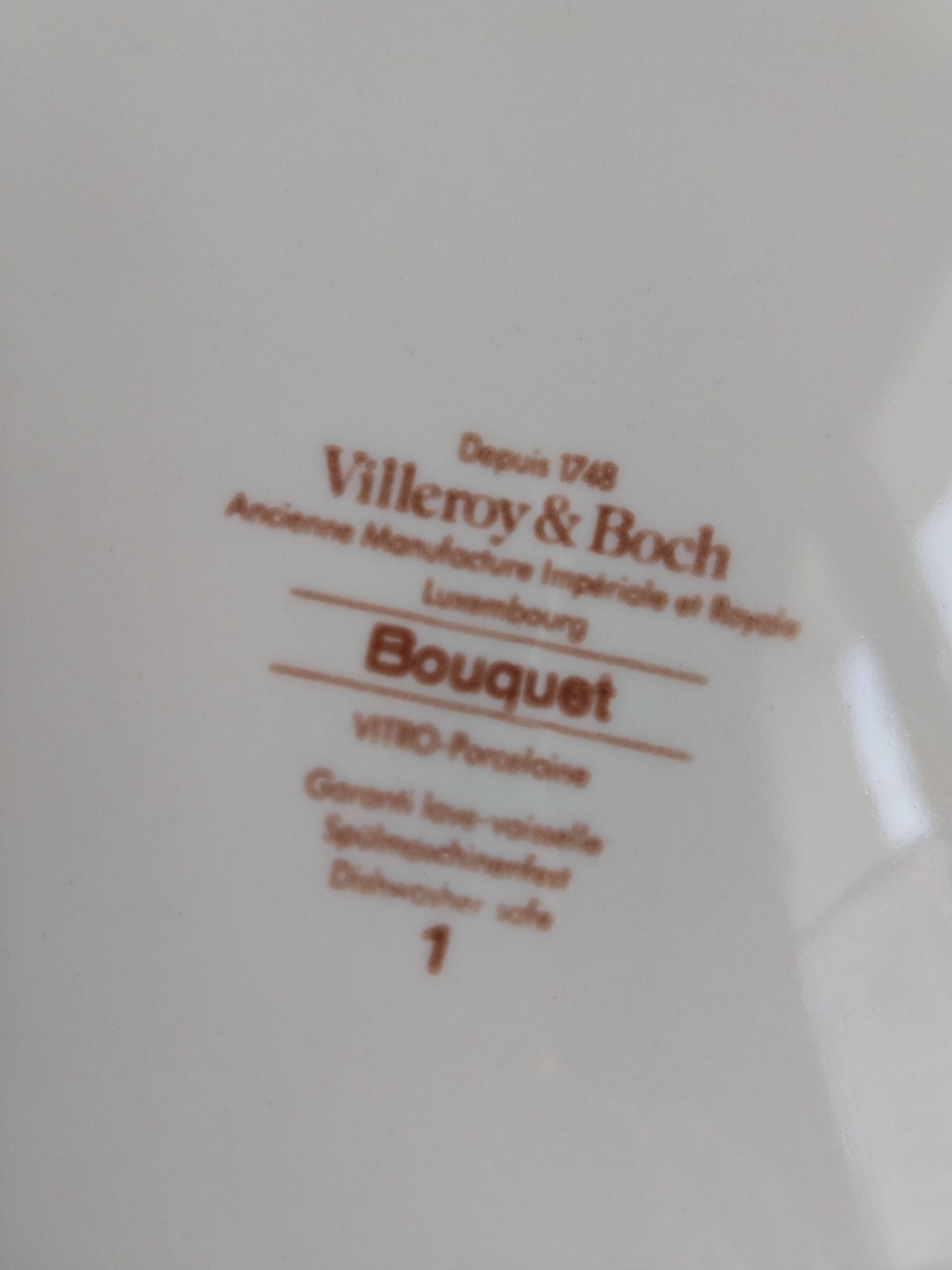 5 flat plates Villeroy Boch model Bouquet ø 26 cm