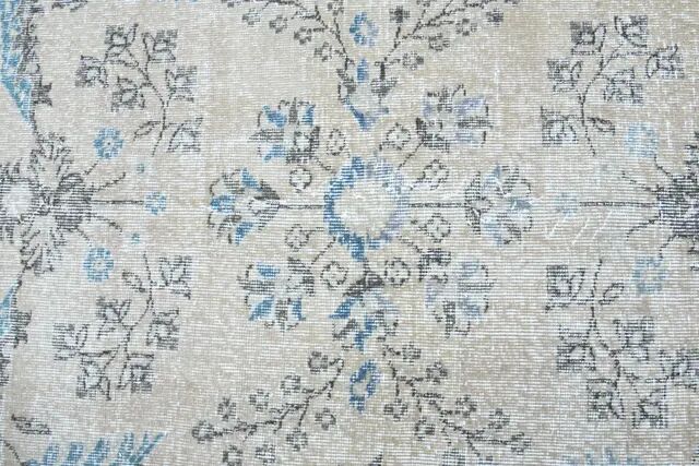 1970s Vintage Persian Handmade Wool Cotton Brown Area Rug 271x371