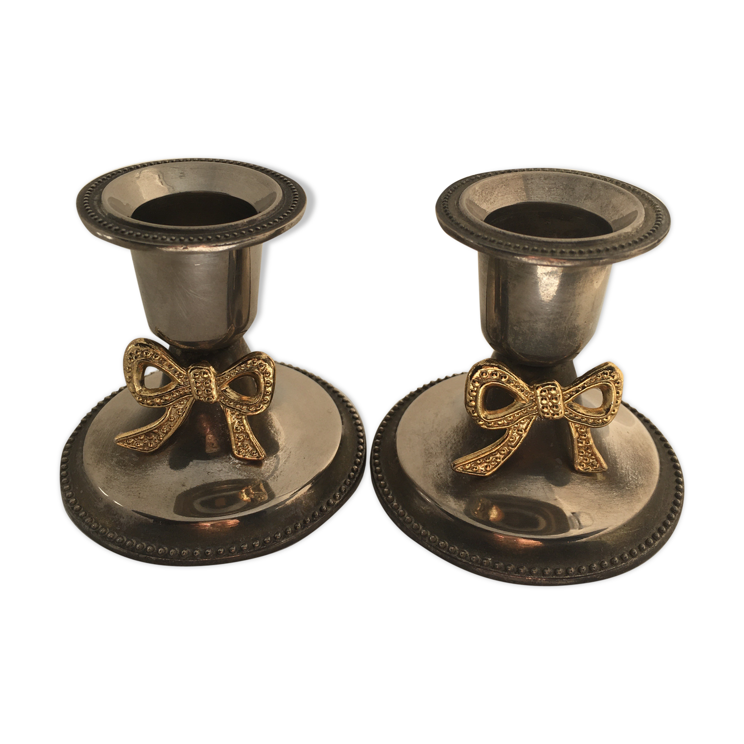 Pair of candle holders