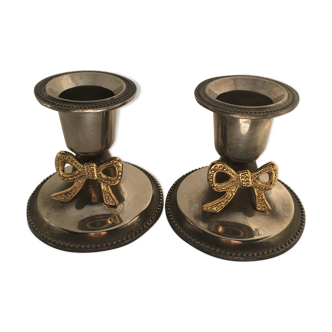 Pair of candle holders