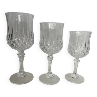 Ensemble de 18 verres en cristal