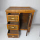 Meuble d'appoint chiffonnier en rotin bambou ethnique vintage