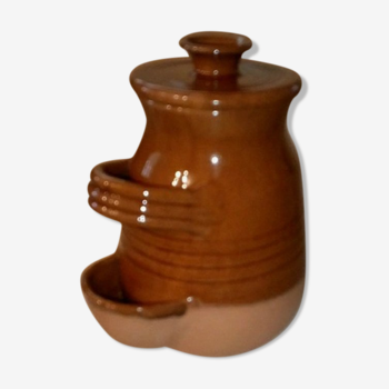 Terracotta condiment pot