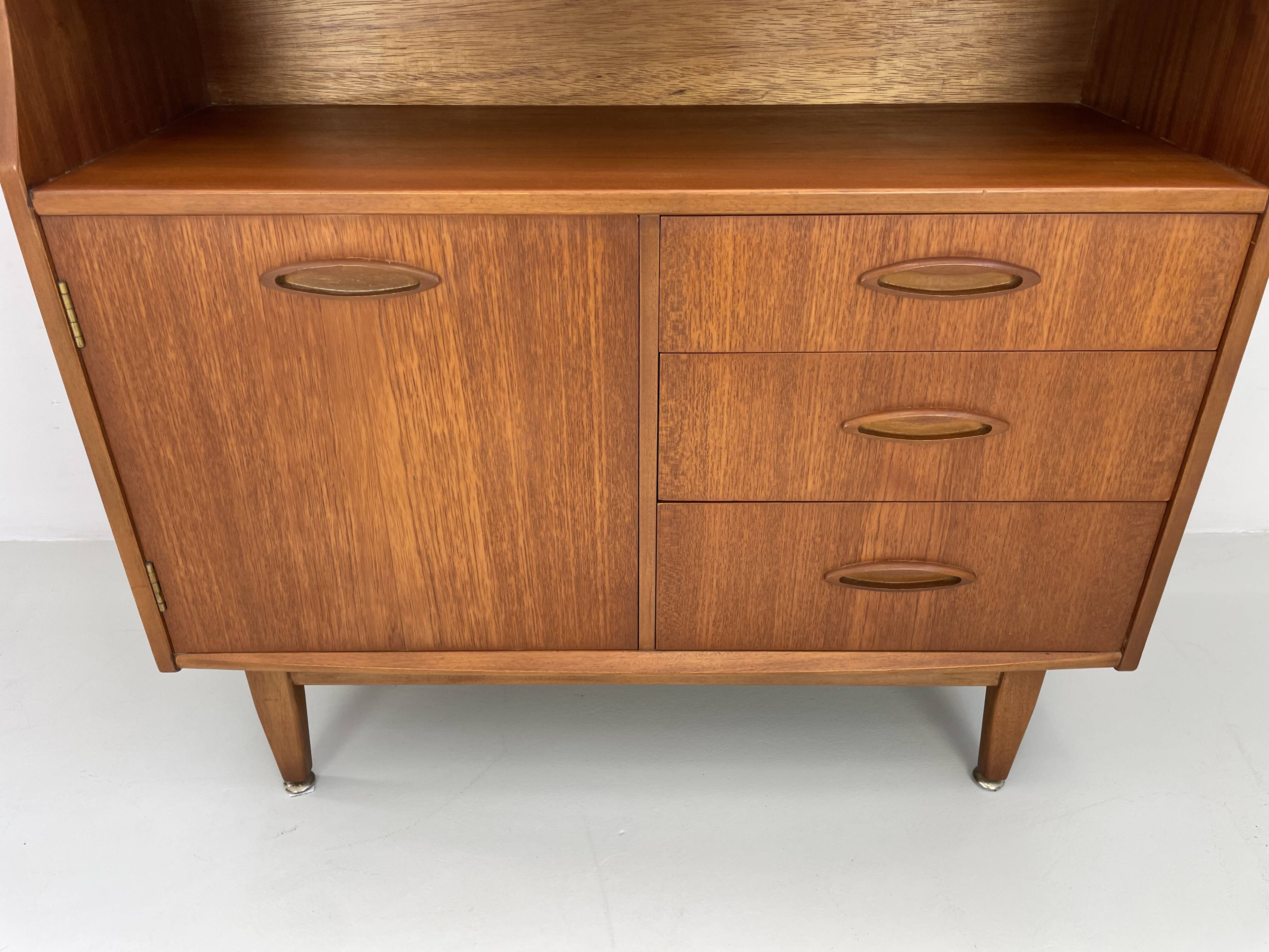 Secrétaire vintage en teck des années 1960 par Jentique.