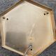 Vintage ceiling lamp in brass and smoked glass