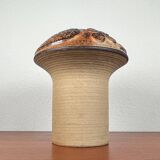 Mid-century modern stoneware mushroom vase by Haico Nitzsche for Søholm, 1960s.