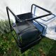 4 Matteo Grassi armchairs in black leather