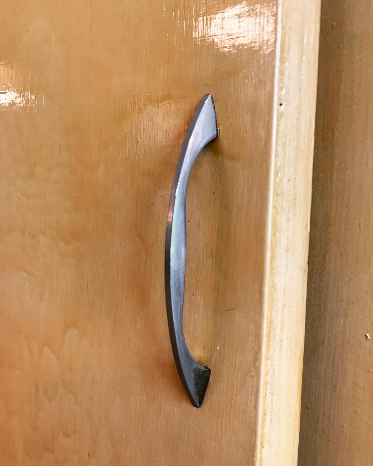 Yellow antique wardrobe