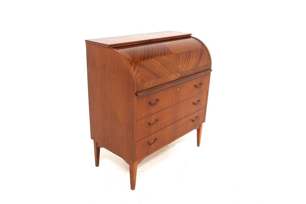 Secrétaire scandinave en acajou, Suède, 1950