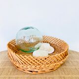 Antique rattan core basket