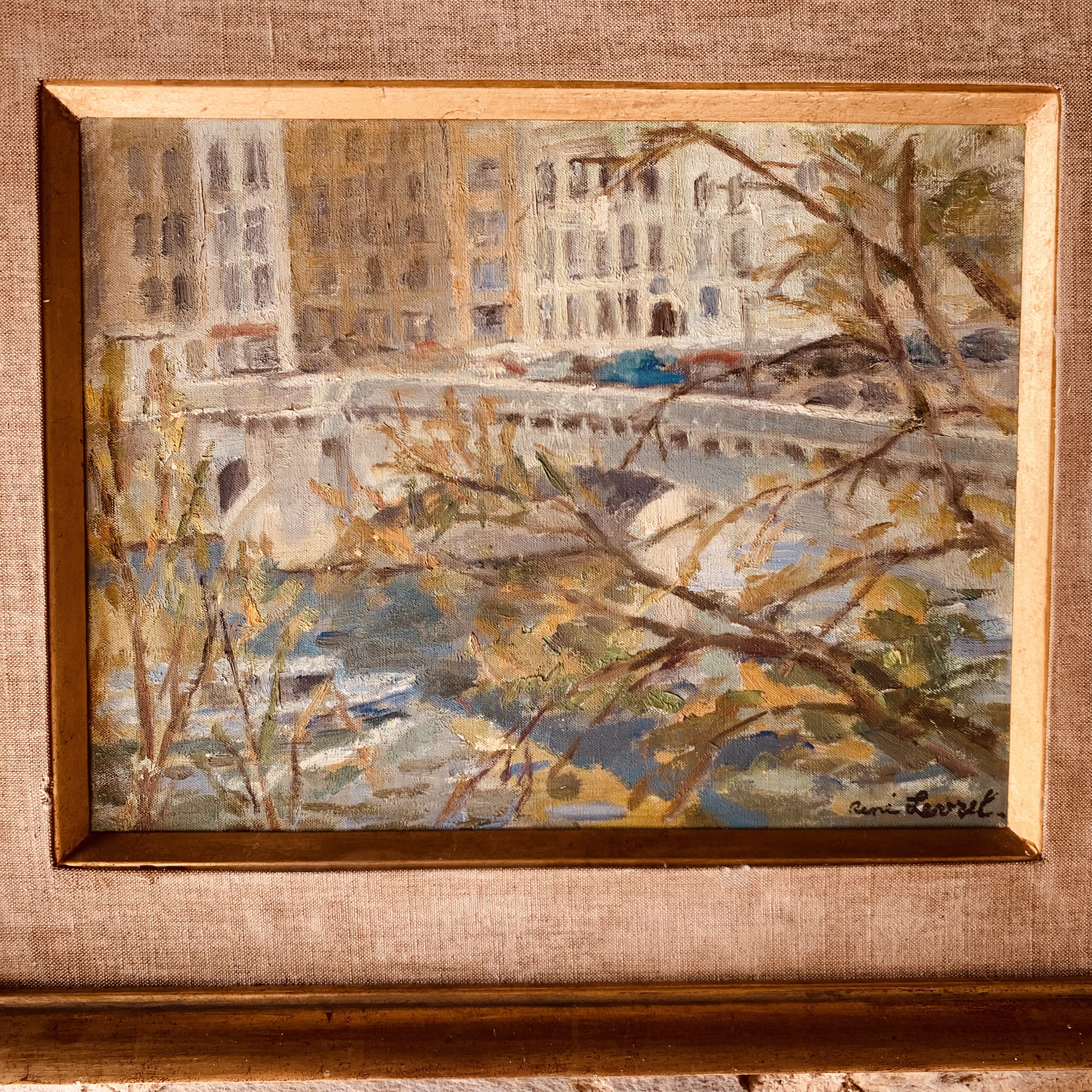 Tableau de René Levrel - « Pont de la Tournelle »