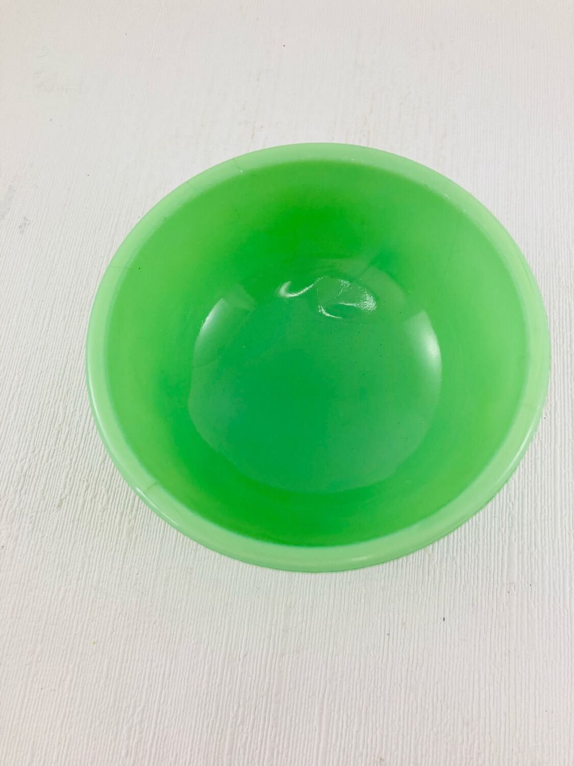 Jade green opaline - Sugar bowl / Bonbonnière - early 20th century