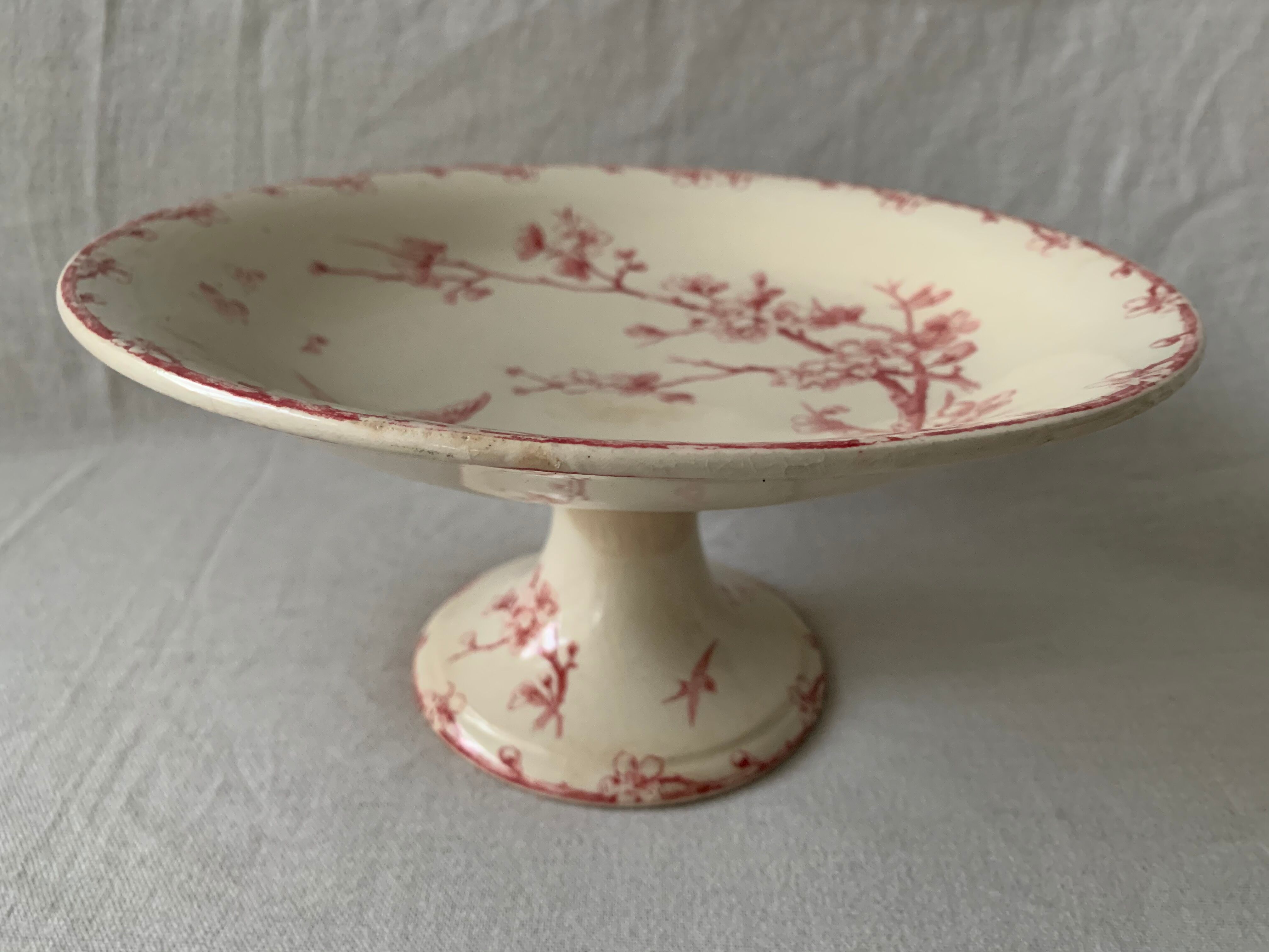 3 red compotiers Gien Iron Land The 20th century Martinets