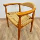Paire de fauteuils scandinave en teck tressé