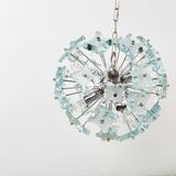 Mid century glass sputnik chandelier, 1970s