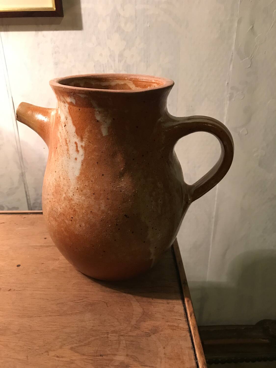 Mallet pottery teapot in Puisaye stoneware