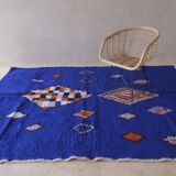 Blue Moroccan Rug - 295 x 206 cm