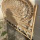 Rattan headboard Peacok 2 seats