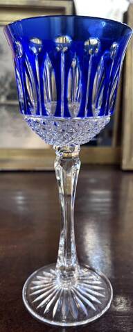 Suite de six verres- Roemer - Cristal de Lorraine - vers 1970.