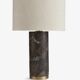The Remi table lamp in red marble from Soho Home.
