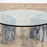 Vintage Design Italian marble vintage coffee table, 1970s Italy