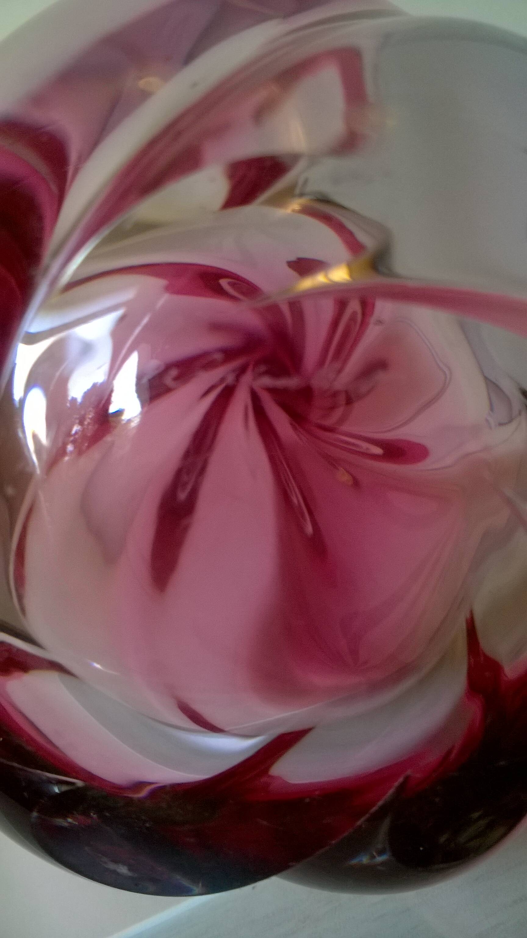 Crystal lamp Val Saint Lambert (Belgium, c. 1980)