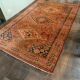 Oriental carpet woven pink, ochre, beige 255x165