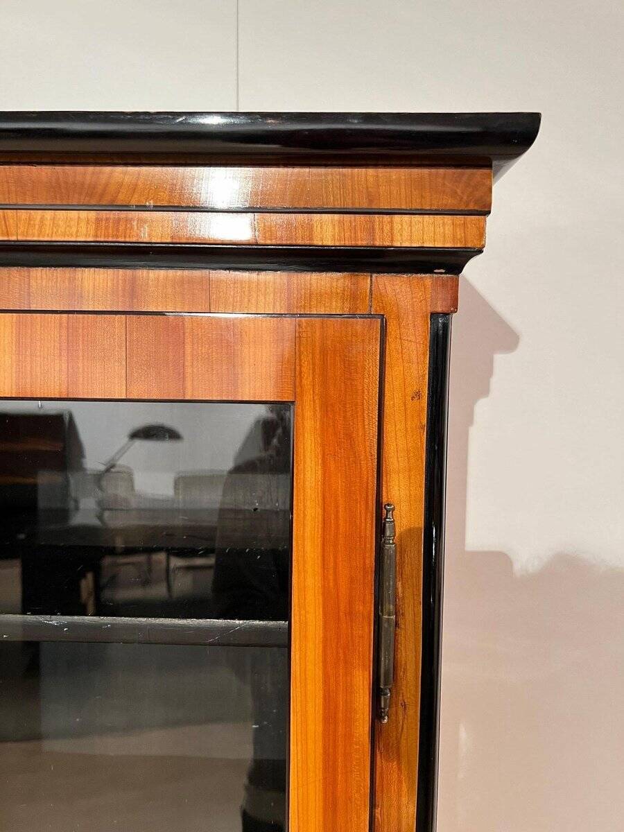 Biedermeier Bookcase, Cherry Veneer, South Germany 1820