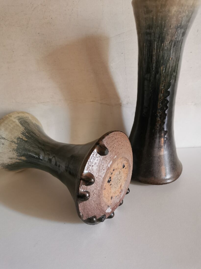 Pair of vases from the Borne circa 1980