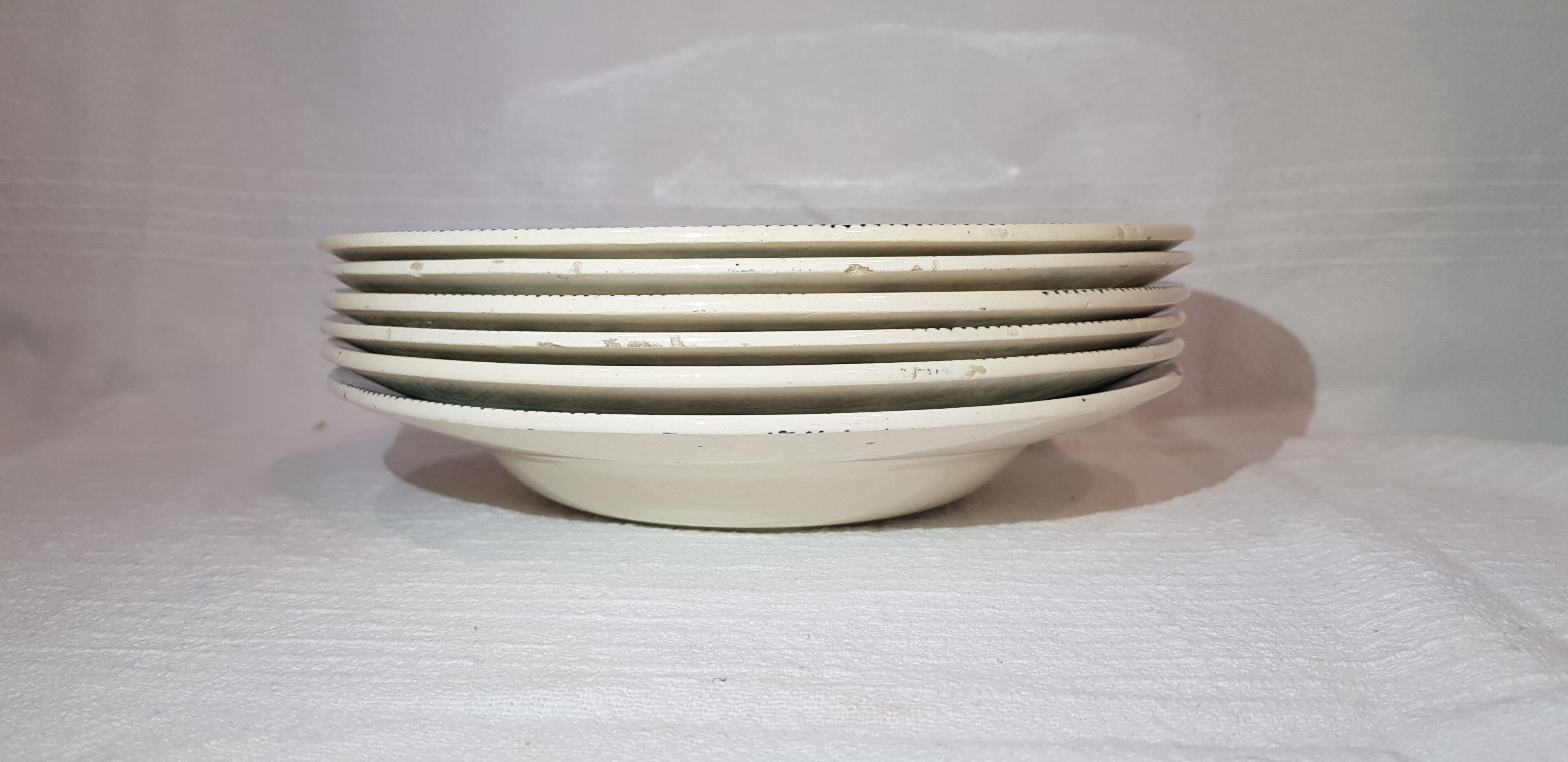 6 tablespoons in earthenware from Choisy the Champigny model King, iron earth