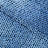 Shades of blue flatweave vintage rug 359x269cm