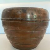 Art Deco vase J.Chesnais Villedieu circa 1930 brassware copper