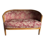 Set of Louis XVI style basket benches, 2 and 3 seats