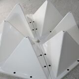 Fiberglass circa 1970. 6 tetrahedron-shaped elements. France.