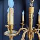Louis XIV chandelier in gilded bronze – 6 light arms