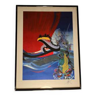 Original lithograph by raymond moretti – signed and numbered