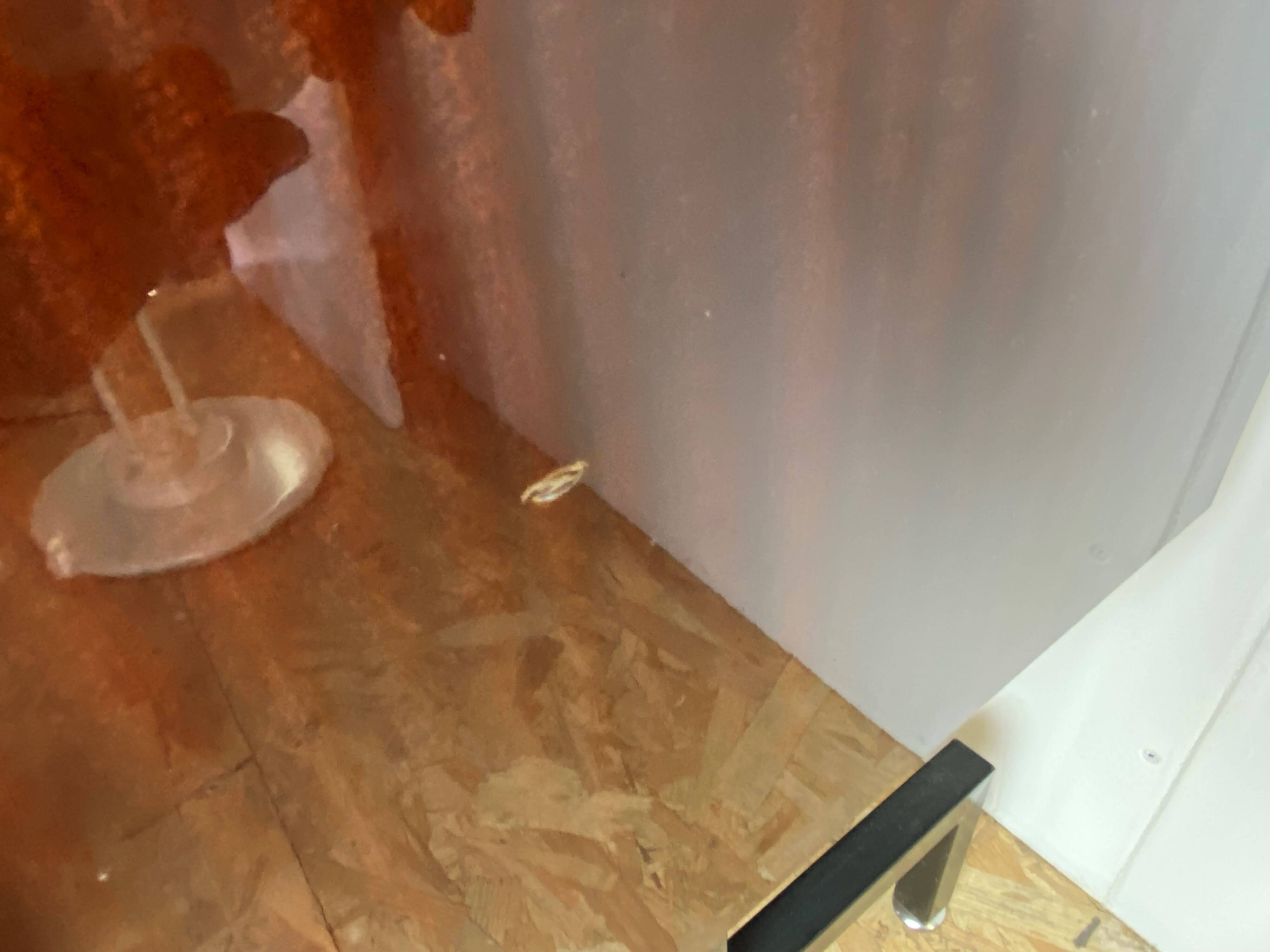 Vintage 50s tilting door storage bar cabinet