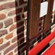 Vintage entrance hall with bench and mirror