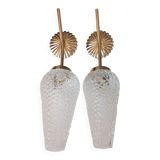 Brass wall lamps 60s