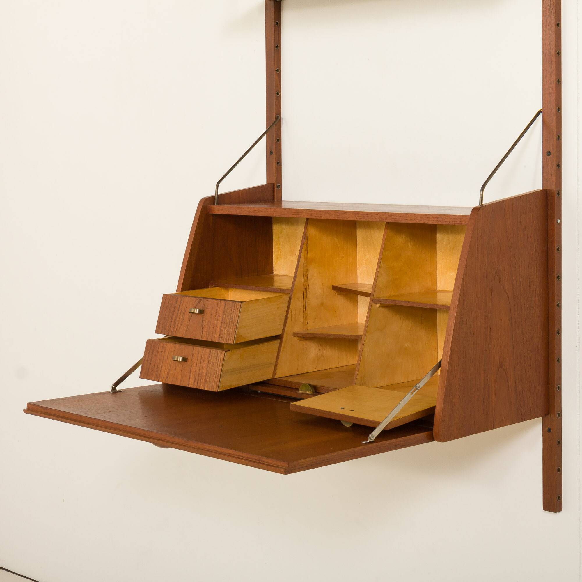 Borge Mogensen China series teak bookcase for C. M. Madsen, Denmark, 1960s