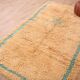 Peach Vintage Moroccan Rug 144 x 270 cm, Berber Wool Rug, Handmade Boho Rug