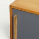 Vintage wooden sideboard with sliding doors – 1960s